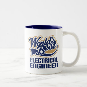 Electrical Engineer Gift (Worlds Best) Two-Tone Coffee Mug