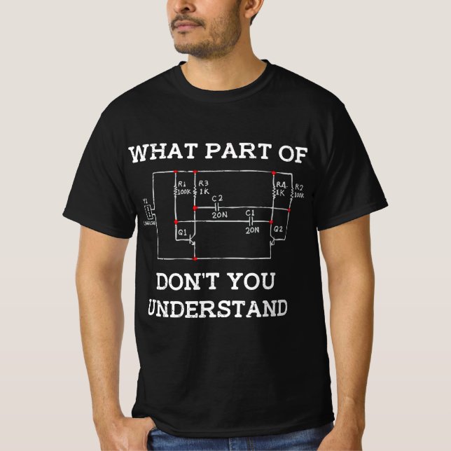 Electrical Engineer Gifts - Circuit Board Nerd T-Shirt (Front)