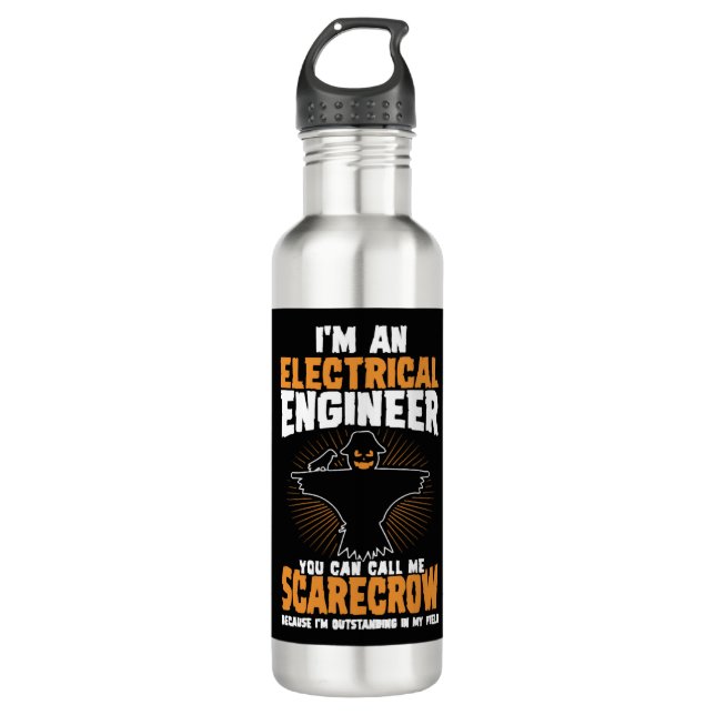 Electrical Engineer Halloween Costume 2017 710 Ml Water Bottle (Front)