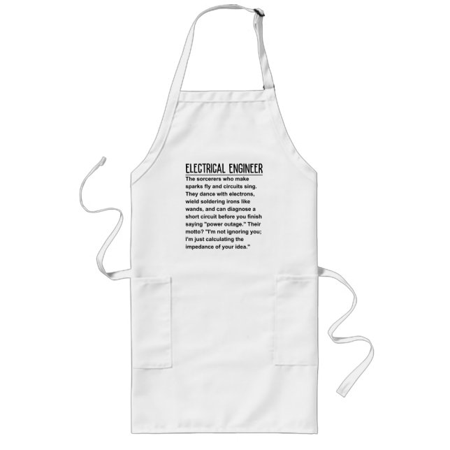 Electrical engineer long apron (Front)