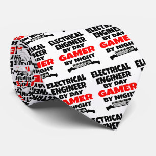 Electrical Engineer Loves Playing Video Games Tie