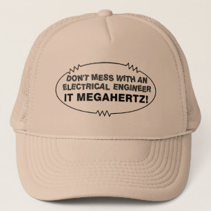 Electrical Engineer Megahertz Oval Trucker Hat