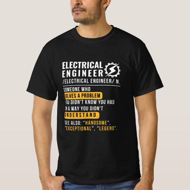 Electrical Engineer [noun] T-Shirt (Front)