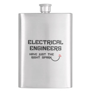 Electrical Engineer Right Spark Hip Flask