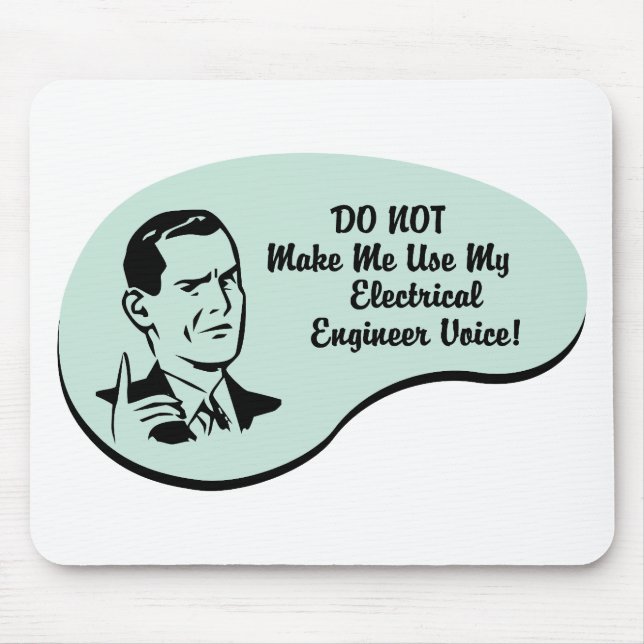 Electrical Engineer Voice Mouse Pad (Front)