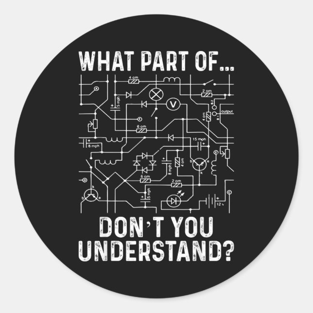 Electrical Engineering Electrical Engineer Men  Classic Round Sticker (Front)