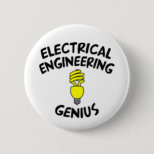 Electrical Engineering Genius 6 Cm Round Badge