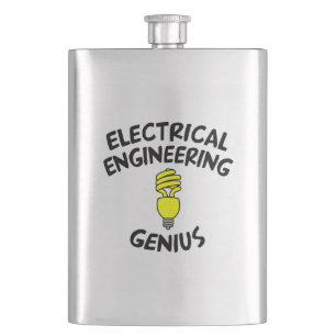 Electrical Engineering Genius Hip Flask