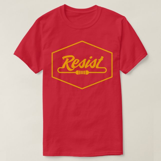 Electrical Engineering Resistor Theme Funny Electr T-Shirt (Design Front)