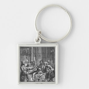 Electrical experiment made on a man key ring