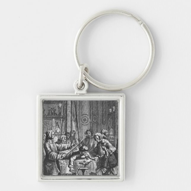 Electrical experiment made on a man key ring (Front)