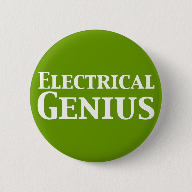 Electrical Genius Gifts 6 Cm Round Badge (Front)