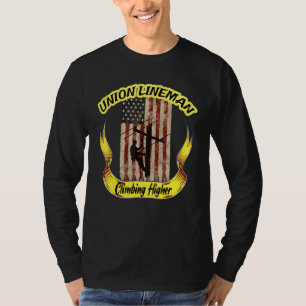 Electrical Lineman Cableman Stuff Electric Pole Cl T-Shirt