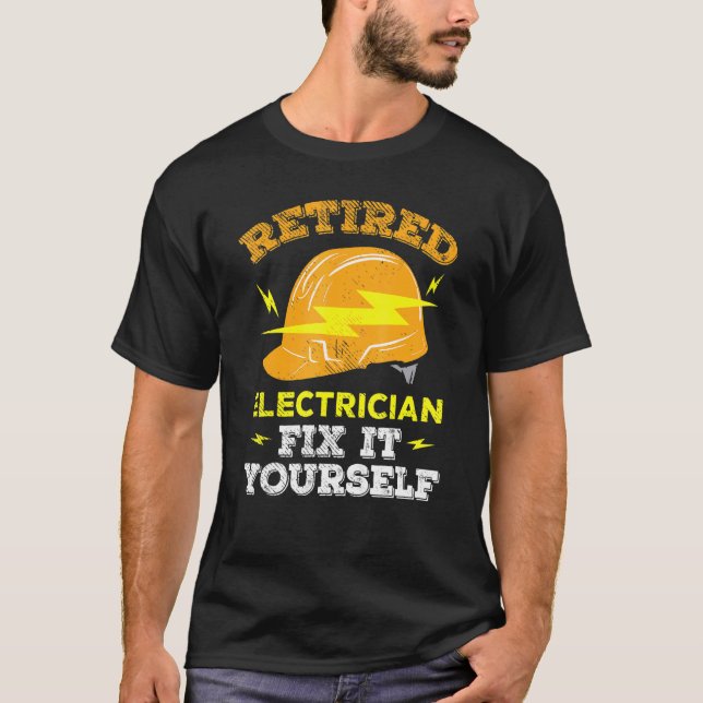 Electrical Lineman Engineer Retired Electrician Da T-Shirt (Front)