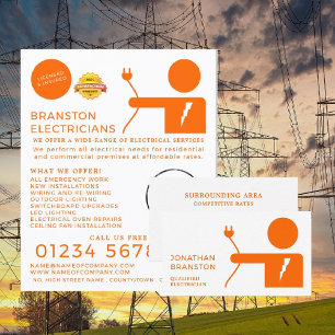 Electrical Man, Electrician Advertising Flyer