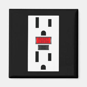 Electrical Outlet Socket Funny Halloween For Coupl Magnet
