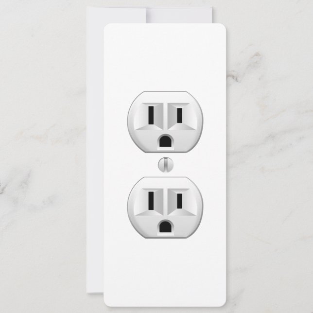 Electrical Plug Click to Customise Colour Decor (Front)