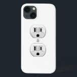 Electrical Plug Click to Customise Colour Decor iPhone 13 Case<br><div class="desc">Please make sure to customise the colour for the front and the back of products with two sides or multiple elements. Easily change the colour of this design background from the preset white to any colour of your choice in one step. Just click on the "Cutomize It!" button to reveal...</div>