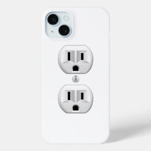 Electrical Plug Click to Customise Colour Decor iPhone 15 Mini Case