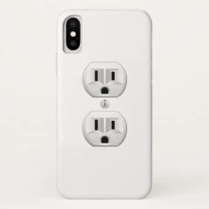 Electrical Plug Click to Customise Colour Decor iPhone X Case