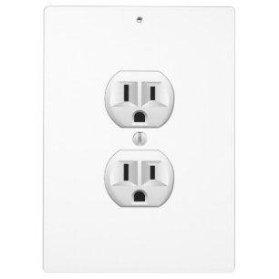 Electrical Plug Click to Customise Colour Decor Clipboard