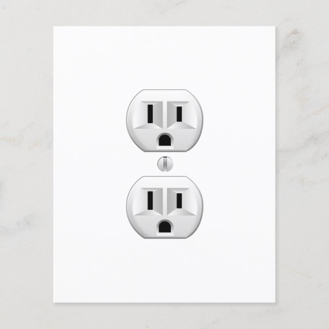 Electrical Plug Click to Customise Colour Decor Flyer (Front)