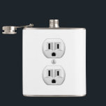 Electrical Plug Click to Customise Colour Decor Hip Flask<br><div class="desc">Please make sure to customise the colour for the front and the back of products with two sides or multiple elements. Easily change the colour of this design background from the preset white to any colour of your choice in one step. Just click on the "Cutomize It!" button to reveal...</div>