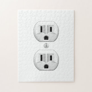 Electrical Plug Click to Customise Colour Decor Jigsaw Puzzle
