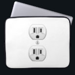 Electrical Plug Click to Customise Colour Decor Laptop Sleeve<br><div class="desc">Please make sure to customise the colour for the front and the back of products with two sides or multiple elements. Easily change the colour of this design background from the preset white to any colour of your choice in one step. Just click on the "Cutomize It!" button to reveal...</div>