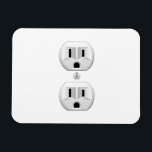 Electrical Plug Click to Customise Colour Decor Magnet<br><div class="desc">Please make sure to customise the colour for the front and the back of products with two sides or multiple elements. Easily change the colour of this design background from the preset white to any colour of your choice in one step. Just click on the "Cutomize It!" button to reveal...</div>