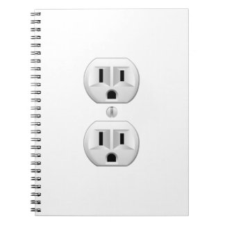 Electrical Plug Click to Customise Colour Decor Notebook