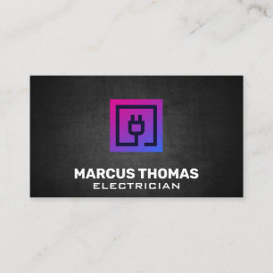 Electrical Plug Electrician Appointment Card