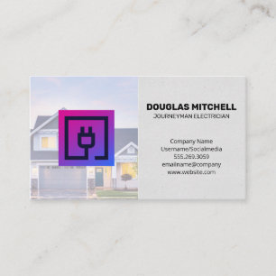 Electrical Plug   Electrician Business Card