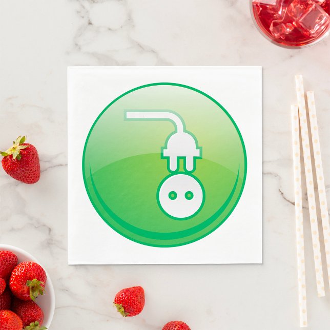 Electrical Plug Symbol Napkins (Creator Uploaded)
