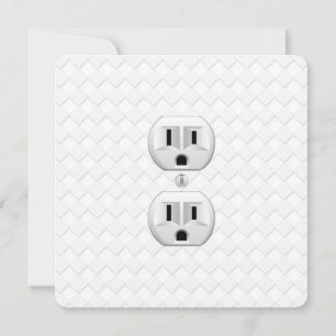 Electrical Plug Wall Outlet Fun Customise This