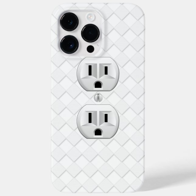 Electrical Plug Wall Outlet Fun Customise This Case-Mate iPhone Case (Back)
