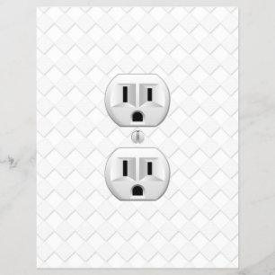 Electrical Plug Wall Outlet Fun Customise This Flyer