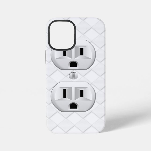 Electrical Plug Wall Outlet Fun Customise This iPhone Case (Back)