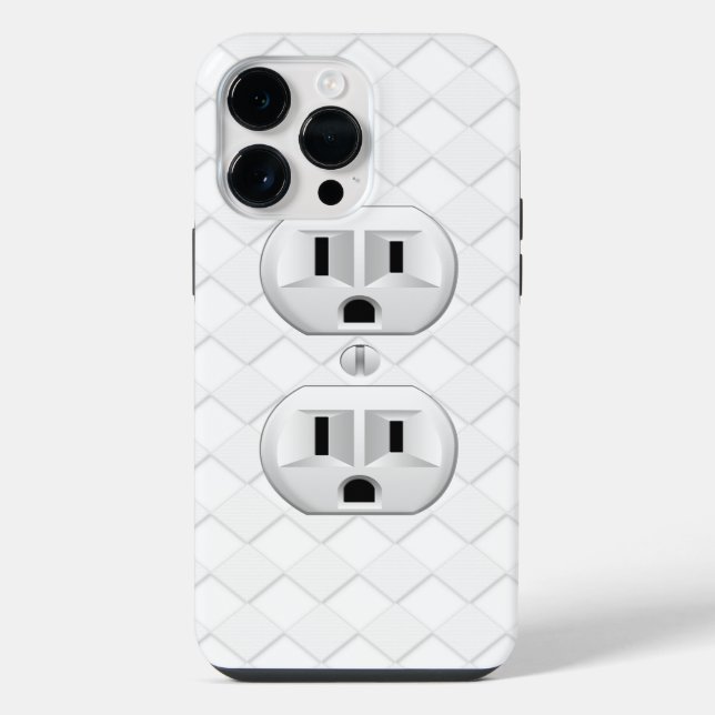 Electrical Plug Wall Outlet Fun Customise This iPhone Case (Back)