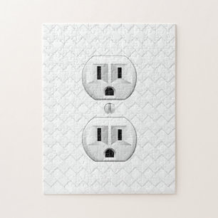 Electrical Plug Wall Outlet Fun Customise This Jigsaw Puzzle