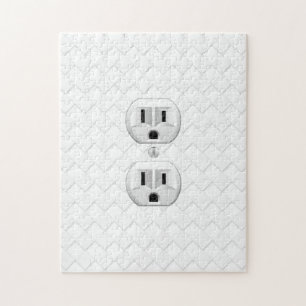 Electrical Plug Wall Outlet Fun Customise This Jigsaw Puzzle
