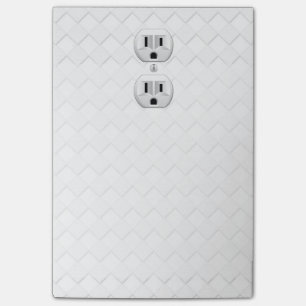 Electrical Plug Wall Outlet Fun Customise This Post-it Notes