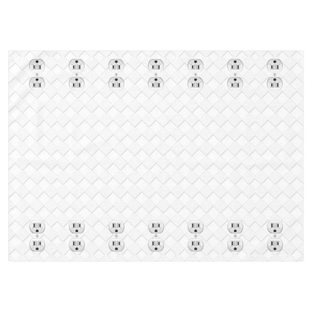Electrical Plug Wall Outlet Fun Customise This Tablecloth (Front (Horizontal))