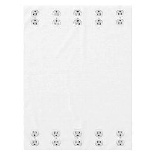 Electrical Plug Wall Outlet Fun Customise This Tablecloth