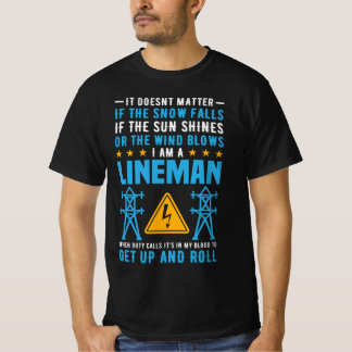 Electrical Power Lineman | Utility Lineman T-Shirt