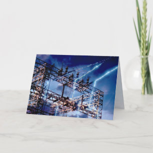 Electrical power substation card