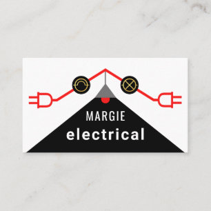 Electrical Rooftop Circuit Wiring Frame Business Card