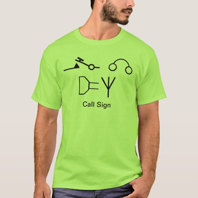 Electrical Schematic Symbols for Ham Radio Tshirt (Front)