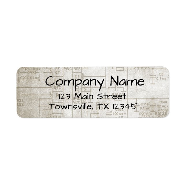 Electrical Schematics Return Address Label (Front)