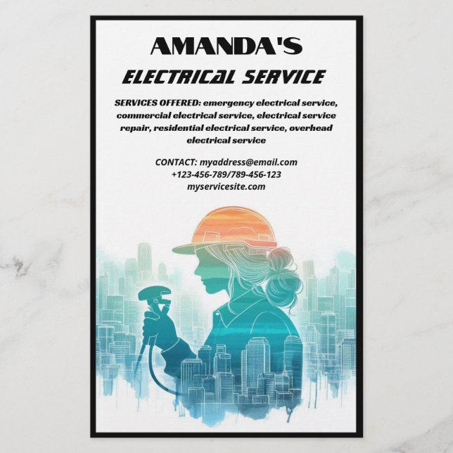 Electrical Service Flyer (Front)